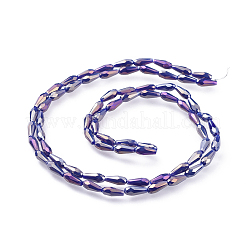 Fili di perline di vetro opaco elettrolitico&nbsp;X-EGLA-L015-FR-B04