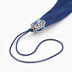 Poliestere decorazioni nappa pendente&nbsp;HJEW-WH0003-A03-AS