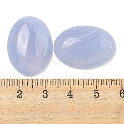 Натуральный голубой агат шнурка кабошоны&nbsp;G-I363-01D