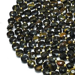 Нитки бусин из натурального тигрового глаза&nbsp;G-C116-A82-02