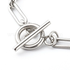 Браслеты-цепочки Figaro из нержавеющей стали 304&nbsp;BJEW-JB06446