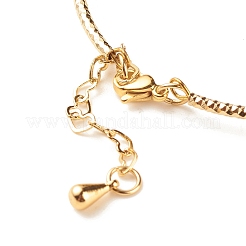 Латунный браслет с подвеской для монет с натуральным красным авантюрином BJEW-TA00116-04