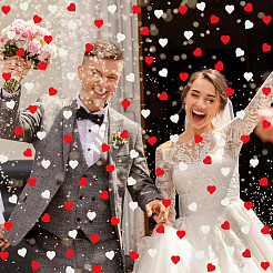 100 г бумажного конфетти для разбрасывания по столу&nbsp;AJEW-SP0002-87A