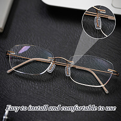 50 пара силиконовых носоупоров для очков&nbsp;AJEW-DC0003-44