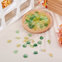 100 Stück 5 Stile Glas- und Goldfolienanhänger&nbsp;GLAA-TA0004-01