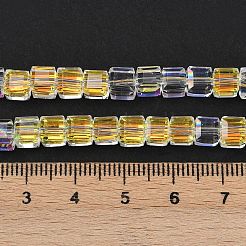 Гальванизируйте прозрачное стекло бисер нитей&nbsp;EGLA-B011-07A-AB06
