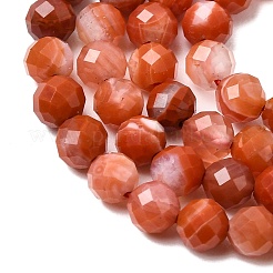 Натуральный красный агат бисер нитей&nbsp;G-G343-B02-4mm