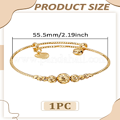 1шт латунный регулируемый браслет для женщин&nbsp;BJEW-LP0003-40