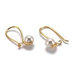 Латунные серьги обруча EJEW-B005-01G