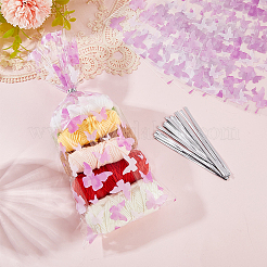 Целлофановые пакеты для упаковки конфет с принтом сливовой бабочки&nbsp;ABAG-WH20005-41