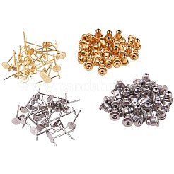 Комплекты фурнитуры для сережек из нержавеющей стали 304 STAS-PH0010-26M