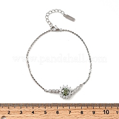 925 ссылка стерлингового серебра браслеты BJEW-D346-04A-P