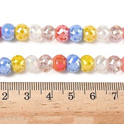 Стеклянные бусины с гальваническим покрытием  EGLA-I020-01B