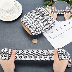 Жаккардовая нейлоновая эластичная лента в этническом стиле OCOR-AR0001-42