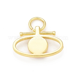 Подвески из латуни с покрытием из эмали&nbsp;KK-C011-59G