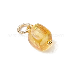 Натуральные квадратные подвески из янтаря&nbsp;PALLOY-JF04834