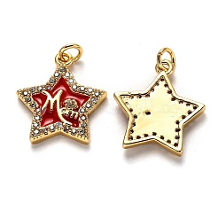 Латунные подвески с фианитами KK-B028-05G-A