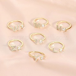 Модные латунные кольца-манжеты с кубическим цирконием FS-WG4936F-18