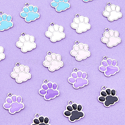 80шт 5 цвета сплава эмалевые подвески&nbsp;ENAM-FH0001-80