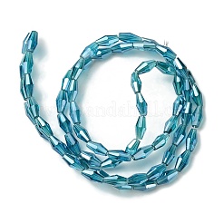 Прозрачные стеклянные бусины гальваническим пряди&nbsp;GLAA-K064-05A-PL02