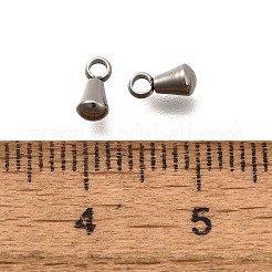 ステンレススチールチャーム201個  ティアドロップチャーム  ステンレス鋼色  6x3mm  穴：1mm&nbsp;STAS-F311-01P-01
