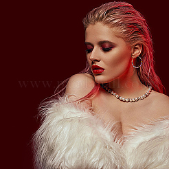 4 пара двухцветных серег-колец в стиле бохо с бисером Миюки EJEW-FI0001-83