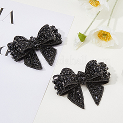 Decoraciones de zapatos con lazo de poliéster&nbsp;FIND-WH0126-445
