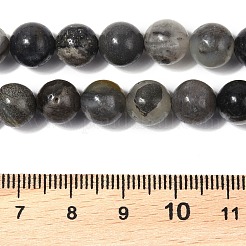 Нити бусин из натурального черного цветка амазонита G-G184-A05-01