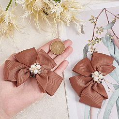 Украшения для обуви из полиэстера с бантом FIND-GO0001-52B