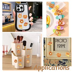 50 шт. 5 стиля кабошонов из смолы с изображением животных&nbsp;CRES-CJ0001-79