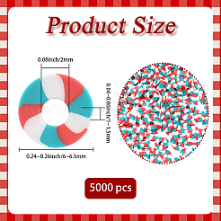 5000шт бусины из полимерной глины ручной работы&nbsp;CLAY-PA0001-22