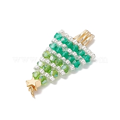 Новогодняя елка из стеклянных бисеров с подвесками в виде звезд PALLOY-MZ00858