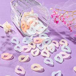 150шт 6 цвета имитация желе акриловые соединительные кольца&nbsp;JACR-CJ0001-01