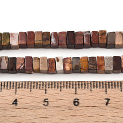 Натуральная полихромная яшма/камень Пикассо/нити бус из яшмы Пикассо G-T140-53