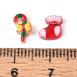 Кабошоны из непрозрачной смолы с рождественской тематикой CRES-T025-20