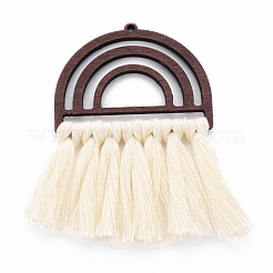 Polycoton (coton polyester) pompon gros pendentifs&nbsp;FIND-T052-14D