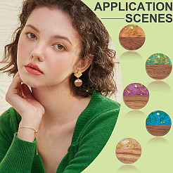 20шт 5 цвета подвески из смолы и ореха&nbsp;RESI-TA0004-43