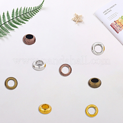 80 шт. 4 цвета тибетские рондель европейские бусины TIBEB-PA0001-13