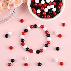 3 цвет непрозрачных акриловых бусин&nbsp;MACR-SP0001-94B
