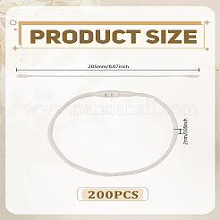 200 шт. хлопковый шнур с биркой-запайкой&nbsp;CDIS-LP0001-25