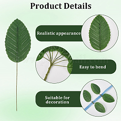 200шт. искусственные листья из шелковой ткани AJEW-CN0004-07B
