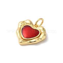 Подвески из латуни с эмалью в стойку KK-Z056-39G-02