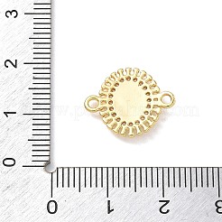 Verbindungsanhänger mit durchsichtigem Zirkonia-Pavé aus Messing&nbsp;KK-L268-007G