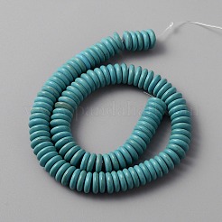 Синтетических нитей бирюзовые бусы&nbsp;TURQ-WH0001-05A