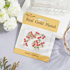 12шт латунные эмалированные подвески KK-BBC0019-47