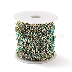 Catena a maglie in foglia di ottone fatta a mano&nbsp;CHC-G017-08G