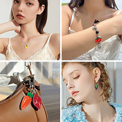 28шт 14 стиля непрозрачные подвески из смолы&nbsp;RESI-TA0004-19