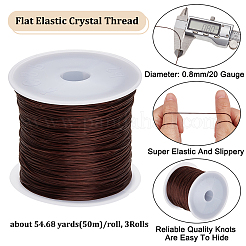 3 рулон плоской эластичной хрустальной нити EW-BBC0001-03A