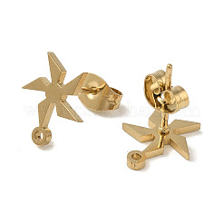 Ионное покрытие (ip) 304 нержавеющая сталь гвоздики фурнитура для сережек STAS-I206-54G