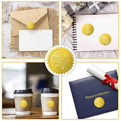 34 Blatt selbstklebende Aufkleber mit Goldfolienprägung&nbsp;DIY-WH0509-072